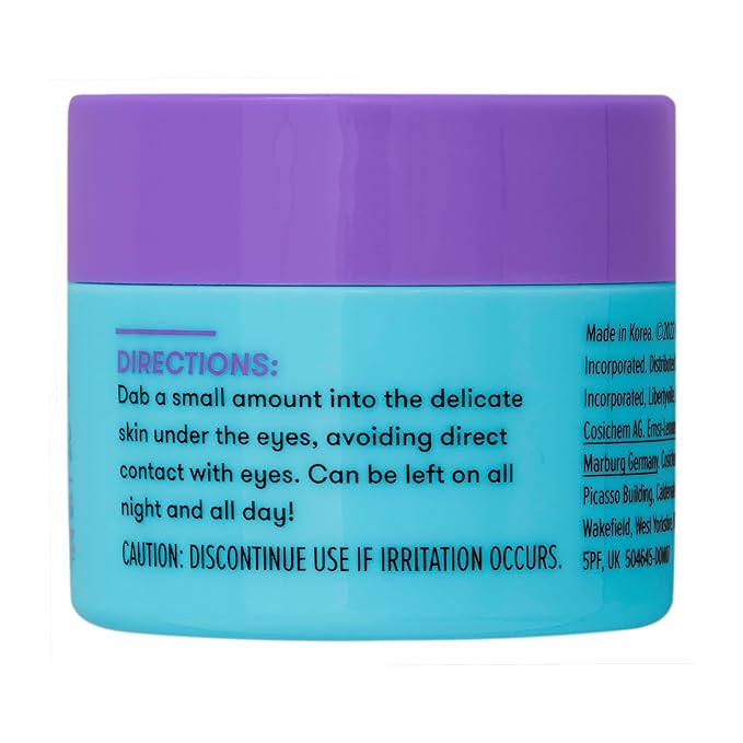 Freeman Restorative Moisturizing & Depuffing Eye Cream + Overnight Leave-On Treatment, For Dull & Tired Eyes, Brightens Undereye Skin, Infused With Magnesium & Hyaluronic Acid, 0.5 fl.oz./ 15 mL Jar
