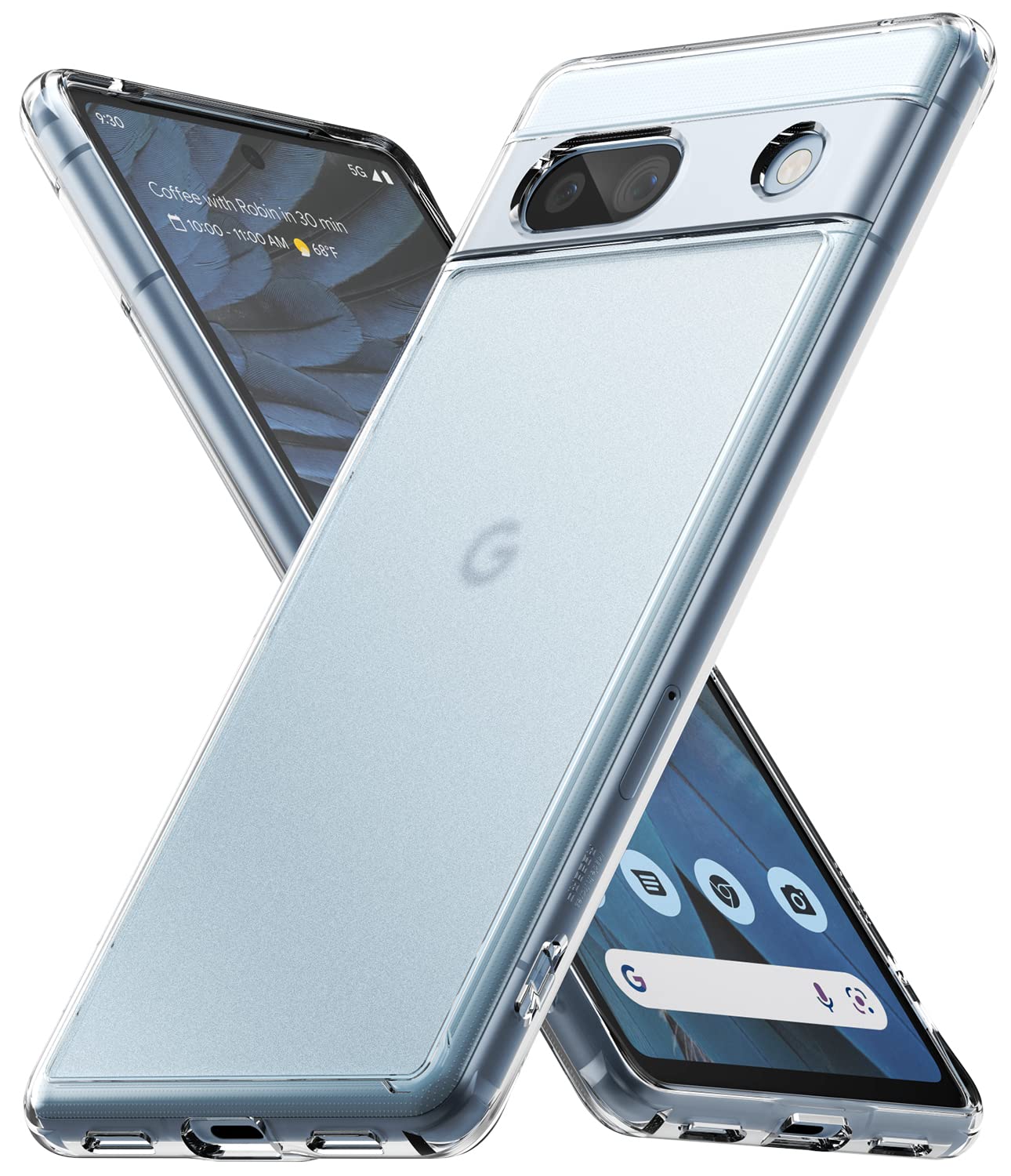 Ringke Fusion [Oil & Dirt Resistant] Compatible With Google Pixel 7A Case, Anti-Fingerprint Technology Prevents Oily Smudges Pho
