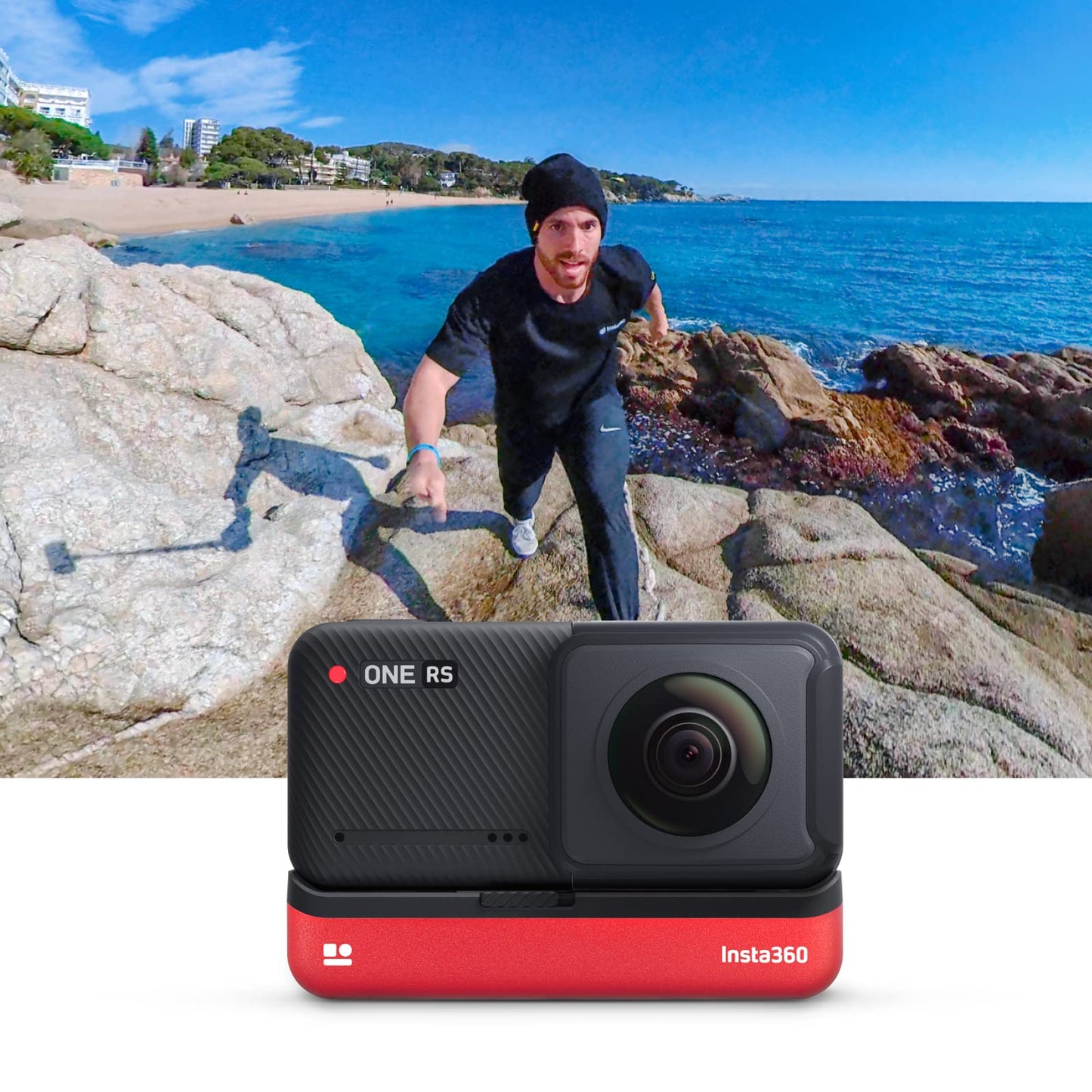 Insta360 One Rs Twin Edition - Waterproof 4K 60Fps Action Camera & 5.7K 360 Camera With Interchangeable Lenses, Stabilization, 4