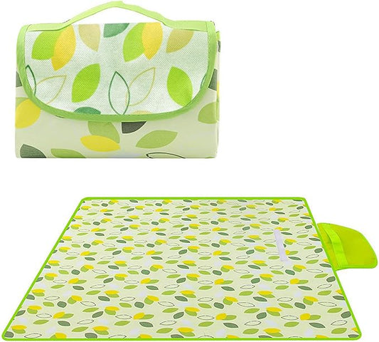 80" x 120" Sandproof Waterproof Picnic Blanket,Qywptree Beach Mat for Outdoor Camping Hiking Park, Portable with Tote Bag,...
