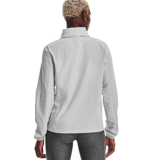 Under Armour Womens Squad 3.0 Warm-Up Full-Zip Jacket - Water Resistant MD