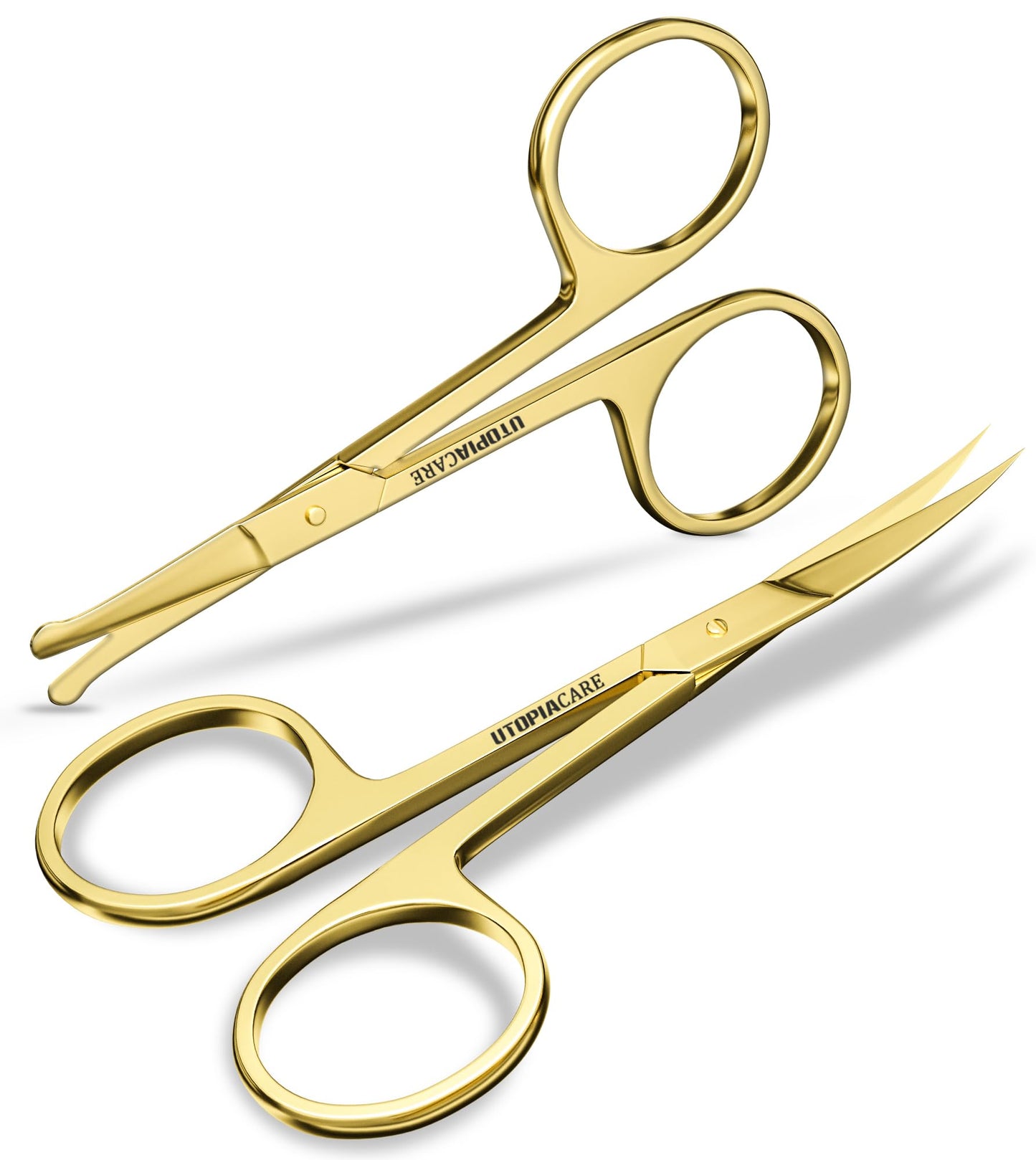 Utopia Care Eyebrow Scissors, Professional Stainless Steel Small Shears for Men and Women, Nose Hair Scissors for Grooming Musta