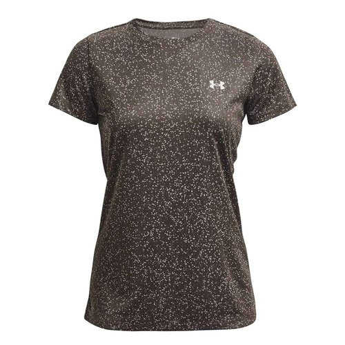 Under Armour - Womens Tech Nova SSC T-Shirt, Color Fresh Clay/Tin/Metallic Silver (176), Size: Small