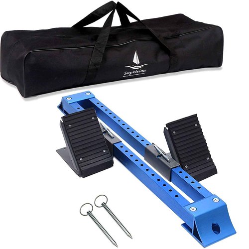 Supvision Starting Block Track Field with Carry Bag Multi-Function Track Starting Blocks for Sprinting 6 Angle Adjustable Aluminum Running Blocks Suitable for Athletics Plastic Runway Cinder Track