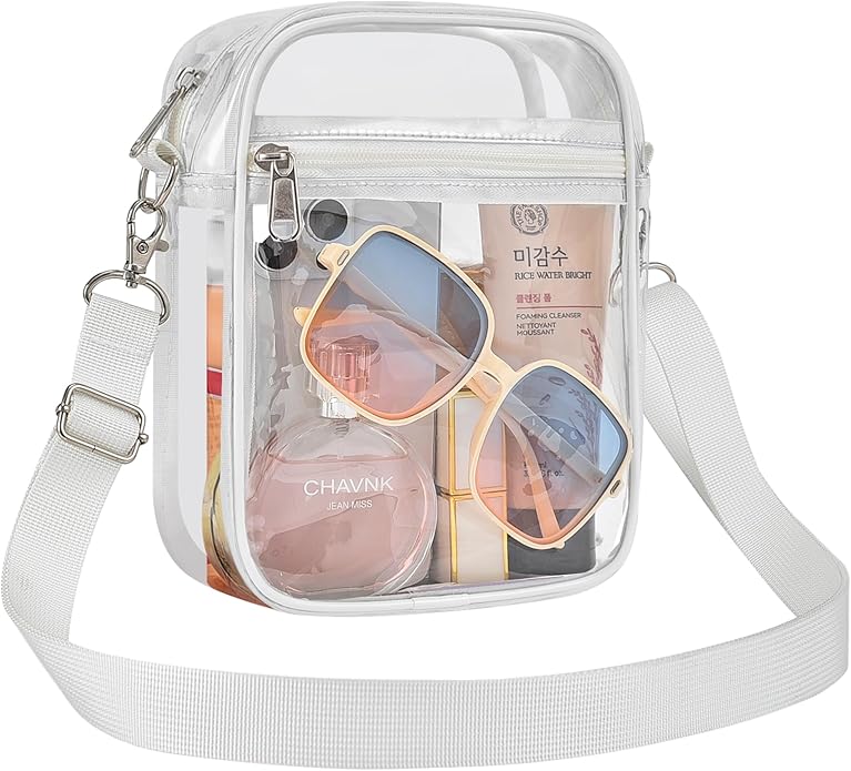 Clear Bag for Stadium Events Small Mini Clear Purse Bag for Stadium Concerts Sports Events Festivals