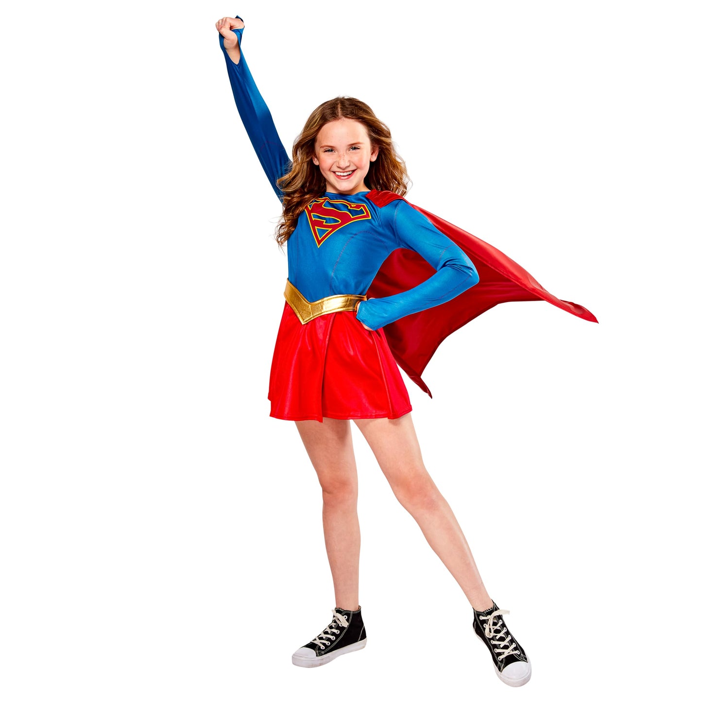 DC Superheroes Supergirl TV Series: Supergirl Costume Dress for Kids by Rubies, Girl's Small