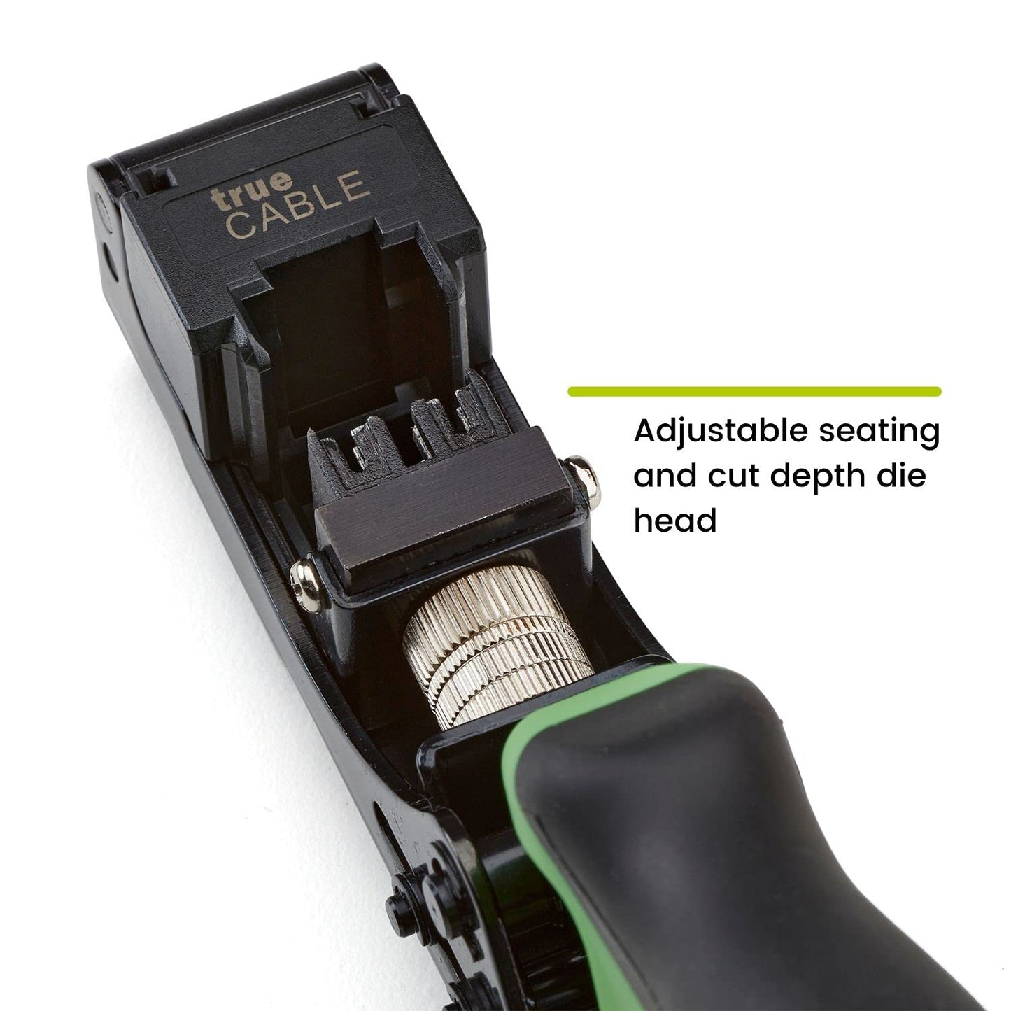 Truecable 90 Degree Rj45 Keystone Jack Termination Tool, Cat5E/Cat6/Cat6A Ethernet Cable Ez Termination, Trueterm