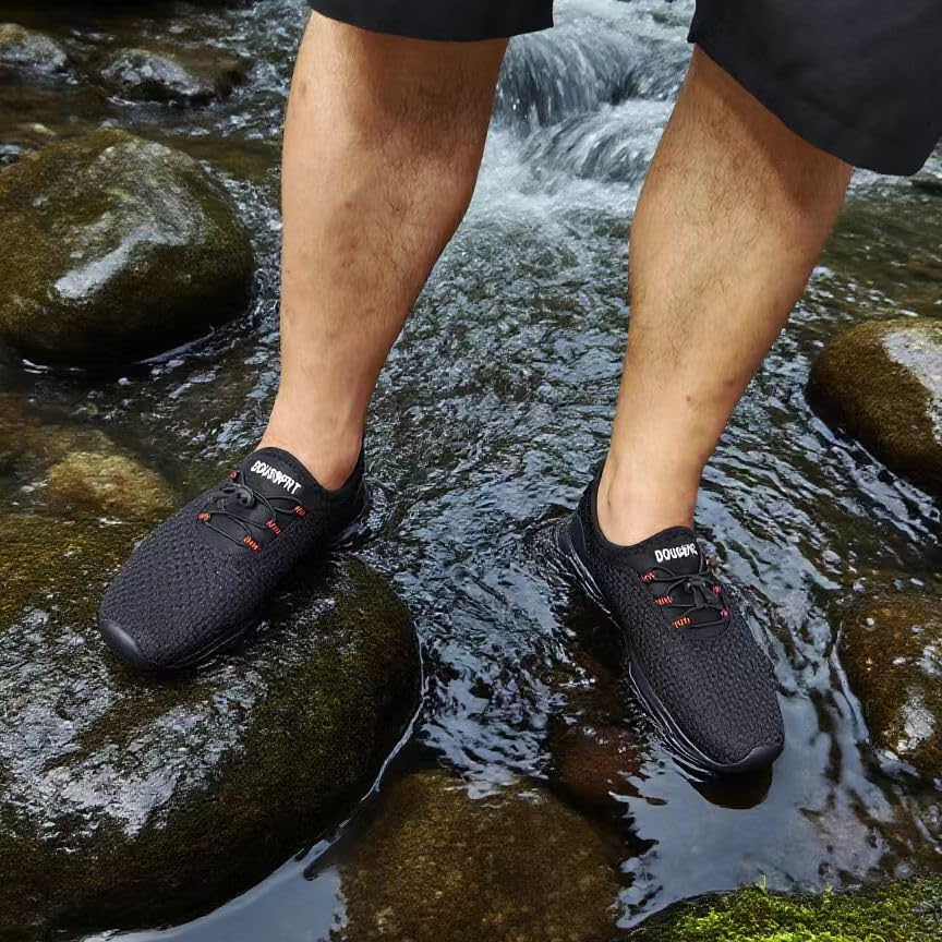 DOUSSPRT Men's Water Shoes Quick Drying Sports Aqua Shoes