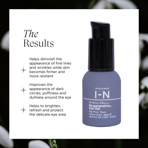 Re:generative Eye Gel for Dark Circles and Puffiness, Targeted Treatment With Plant Actives to Brighten, Refresh and Protect, Vegan, 0.5 Oz