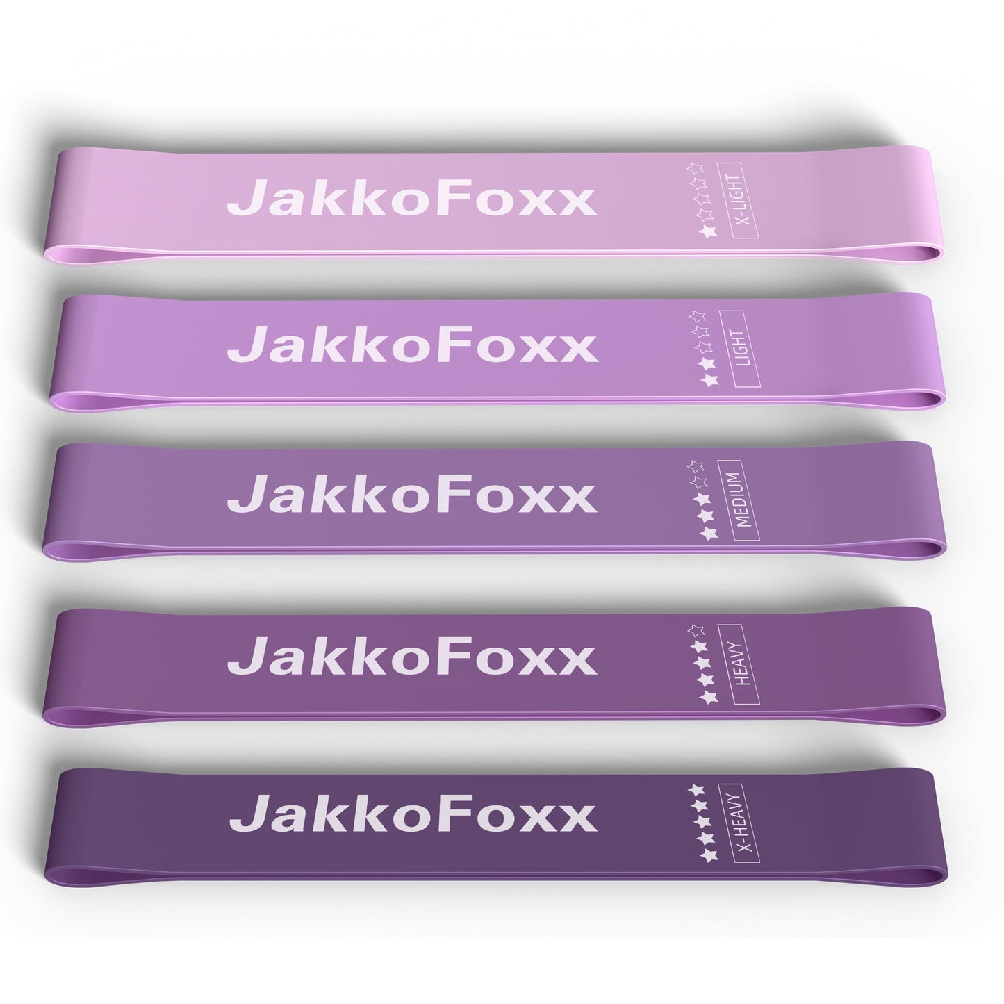Resistance Loop Exercise Bands, Resistance Bands Exercise Bands for Home Fitness, Stretching, Strength Training, Physical Therapy,Elastic Workout Bands for Women Men Kids, Set of 5 (Purples)
