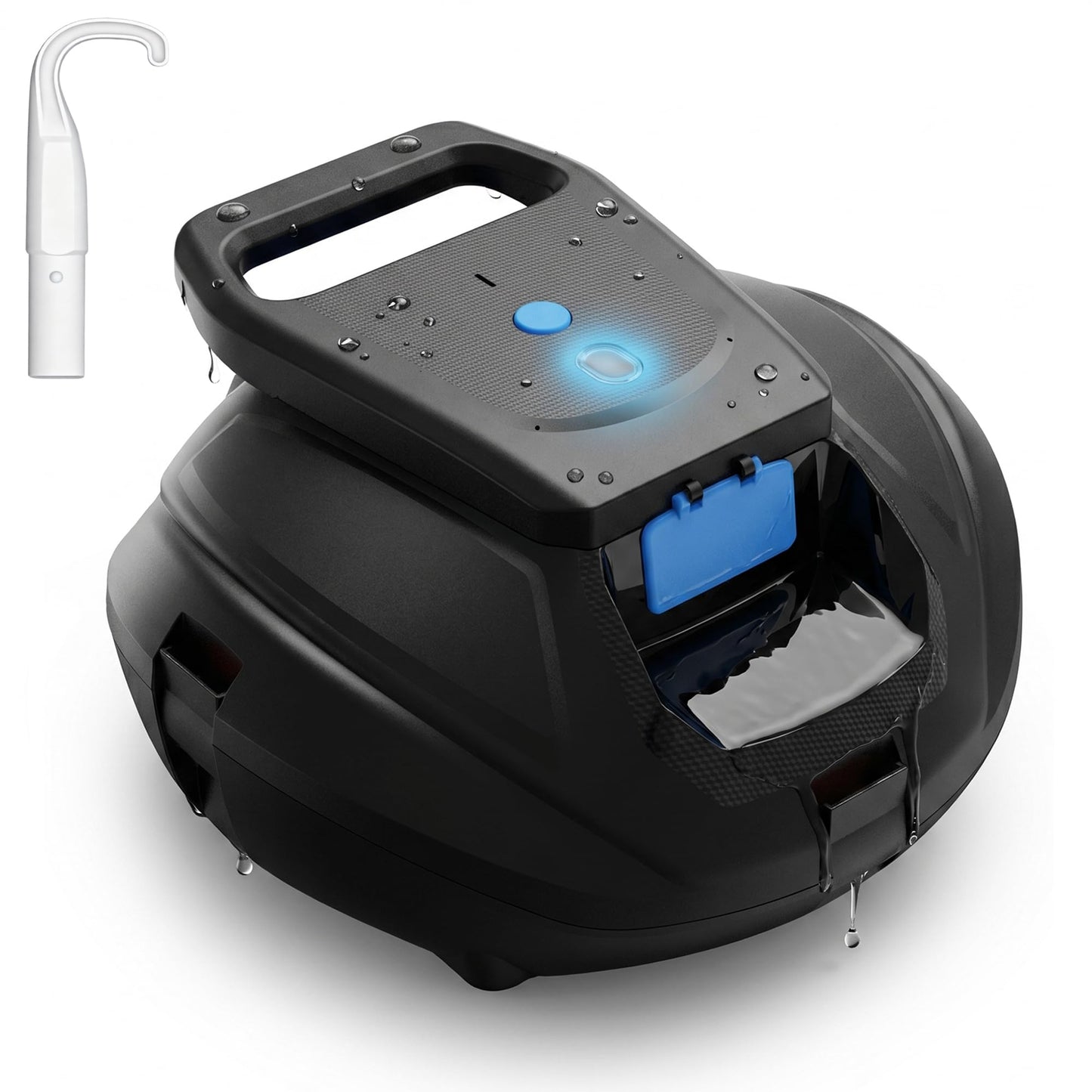 Robotic Pool Cleaner Cordless, Dual-Motor Powerful Suction & 120 Mins Longest Runtime, Self-Parking Fast Charging Pool Vacuum Robot for Above Ground & Flat Pool Bottom Cleaning