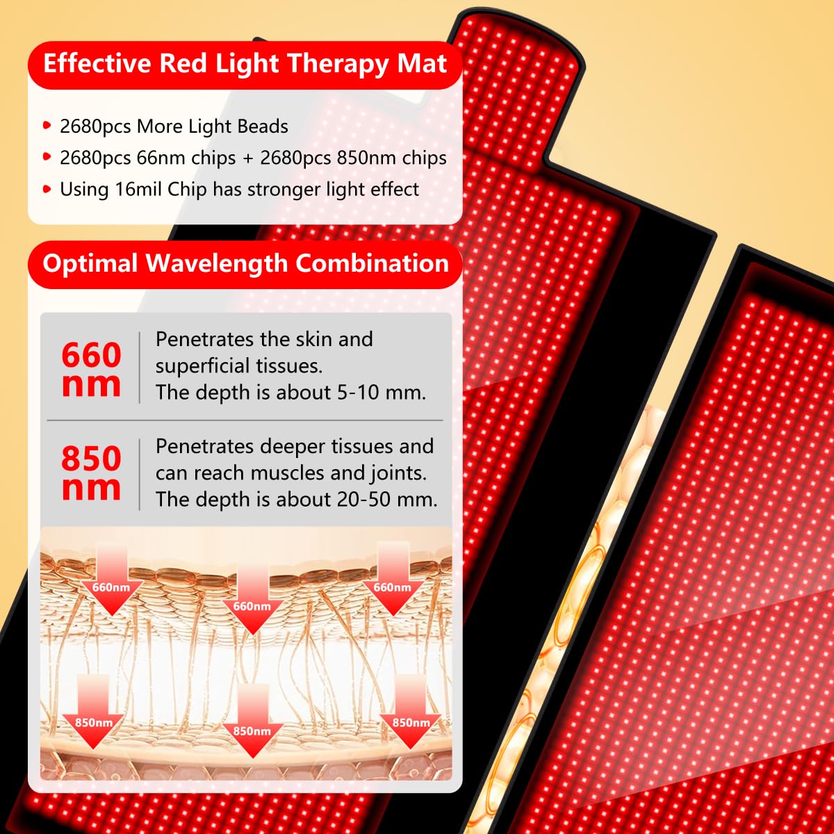 Full Body Infrared Red Light Therapy Blanket Bag with 2680pcs LEDs