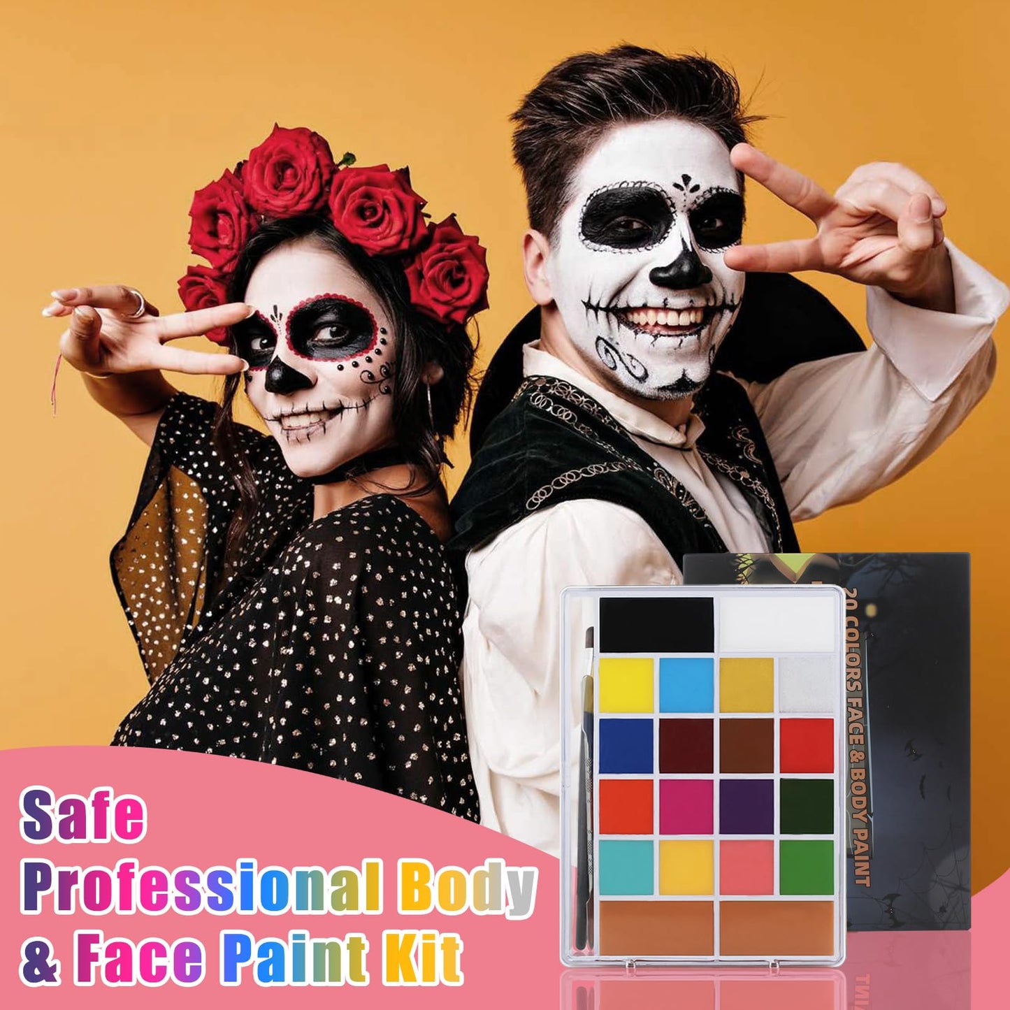 SOVONCARE Oil Based Face Painting Kit Professional for Kids