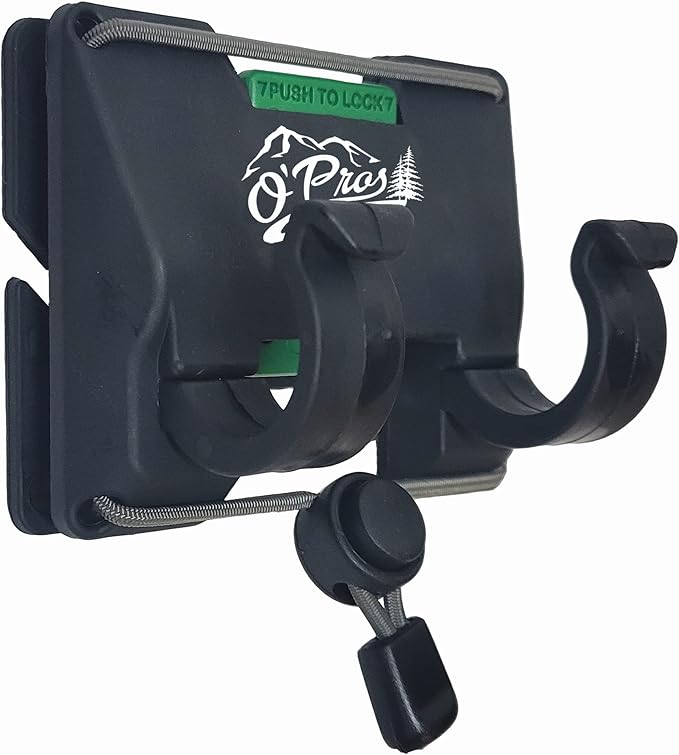 O’Pros 3rd Hand Belt Clip Rod Holder for Fly Fishing and Spinning Rods… (Mossy Oak Original Bottomlands Camo) (Mossy Oak E...