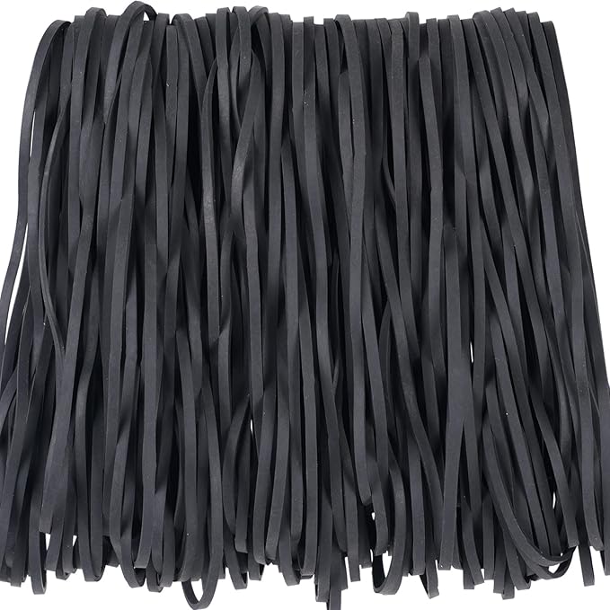 Rubber Bands Trash Can Bands Fits 8-33 Gallon Black 140 Pack, Heavy Duty Big Large rubber bands for Trash Cans Elastic Bands for Office Supplies File Folders Cat Litter Box Rubber Bands 7x1/8 inches