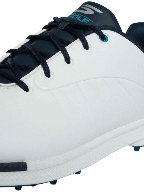 Skechers Tempo Spikeless Waterproof Lightweight Golf Shoe White/Navy/Blue