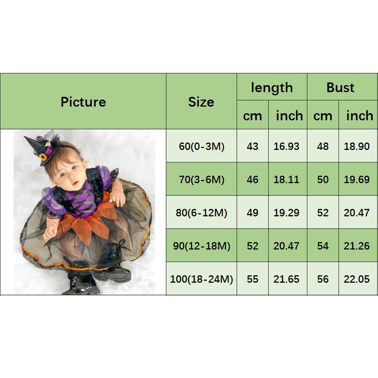 Nicoxijia Newborn Baby Girl Halloween Witch Costume Puff Sleeve Tulle Romper Dress Lace Tutu Skirt Bodysuit Party Outfits