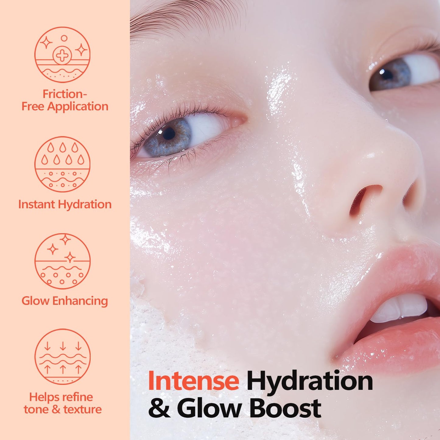 Rice Glow Bubble Toner 3.38 fl oz - Hydrating Milky Toner for Sensitive and Dry Skin, with Niacinamide and Rice Extract to Suppo