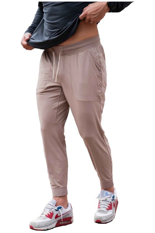 Burlebo | Performance Jogger | Cobblestone