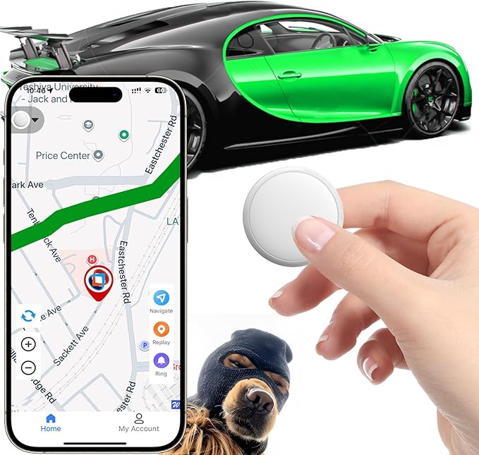 Mini GPS Tracker for Vehicles, Cars, Kids, Pets & Personal Items | Real-Time Tracking | No Monthly Fee or Subscription | M...