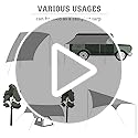 Hikeman Tent Footprint - Waterproof Camping Tarp, Heavy Duty Tent Floor Saver, Ultralight Ground Sheet Mat for Hiking, Bac...