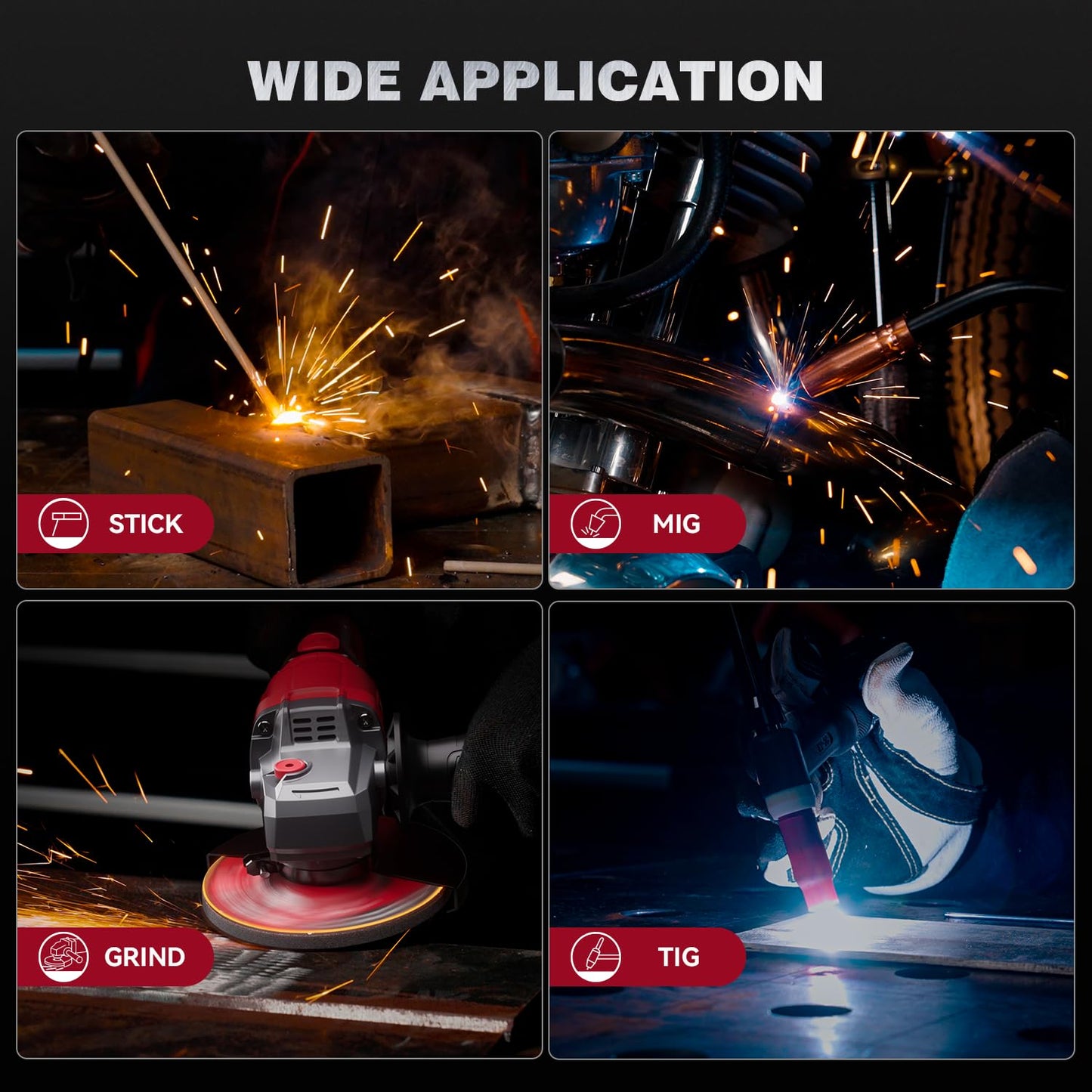 ARCCAPTAIN Welding Helmet Auto Darkening, 1/1/1/1 True Color Welding Hood, 4 Arc Sensor 1/25000s Response Time Solar Powered Weld Hood Helmet HSH-S800 Skeleton Knight