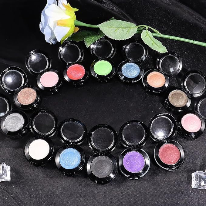 Monochrome Eyeshadow, Single color eye shadow matte low saturation delicate long-lasting eye shadow palette, Neutral Pressed Powder Single Vegan Eyeshadow; Talc, Paraben & Cruelty Free