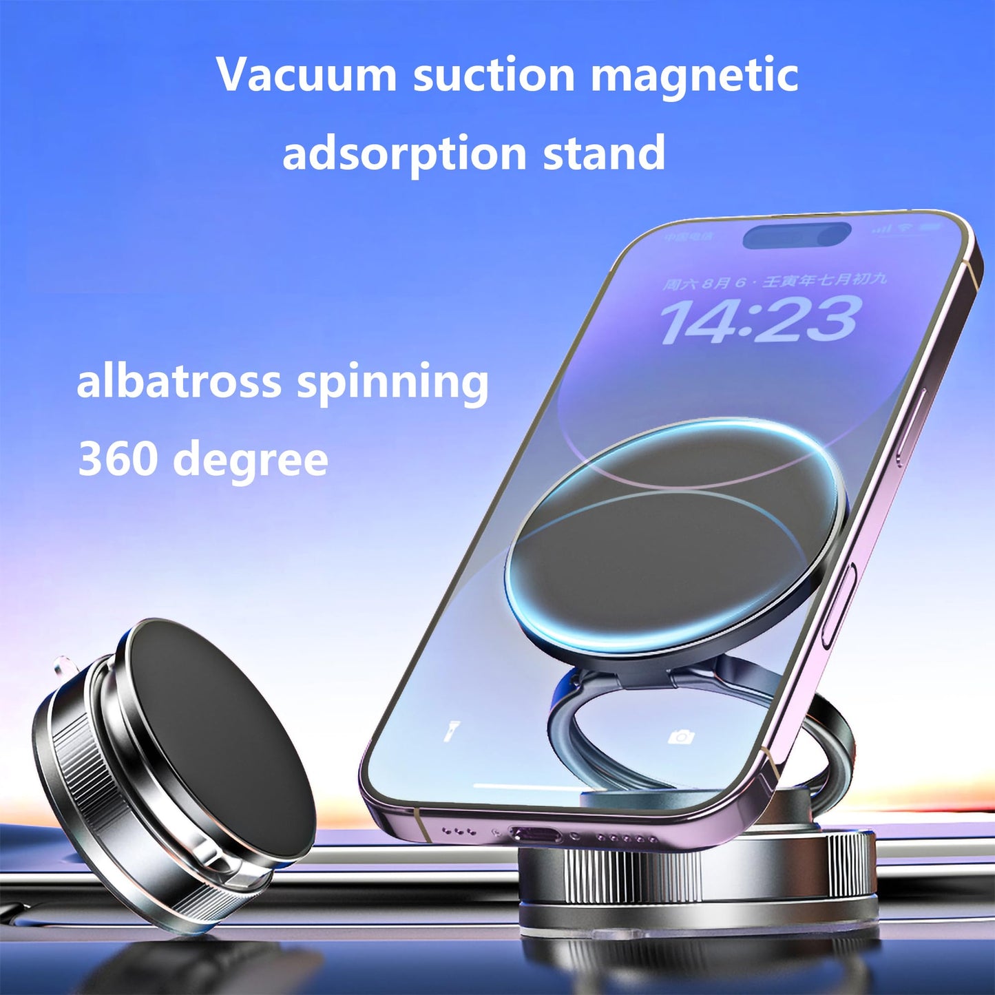 Baidatong Magnetic Car Phone Holder,Cell Phone Automobile Cradles Holder For Magsafe 360 Adjustable Mount, Holders For Your Car
