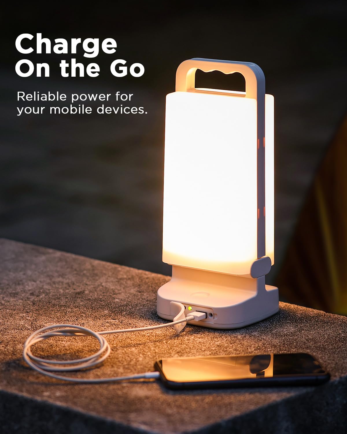 Lepwings Camping Lantern, solar Lanterns, 6000mAh Rechargeable Light 2-in-1 Dimmable Outdoor Waterproof Gear with USB Charging – lanterns for power outages Hurricane, Hiking, Fish, Emergency, and Home