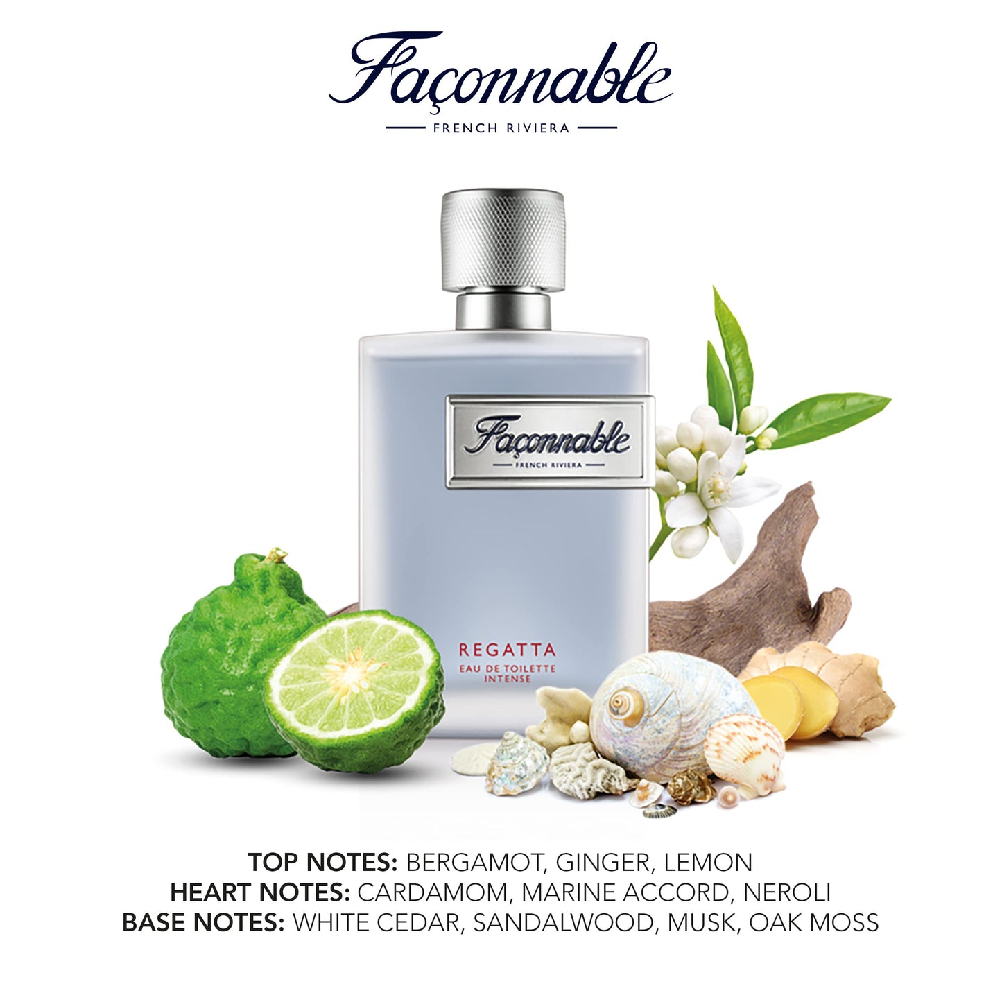 Faonnable - Regatta 3 Fl Oz (90ml) - Eau De Toilette Intense Homme - Senteur Bois  e & Aquatique