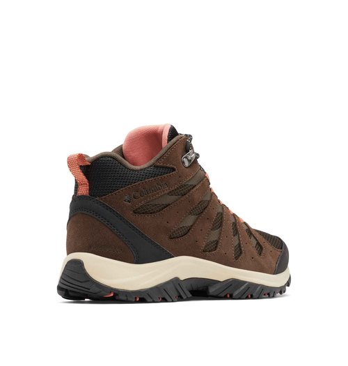 Columbia Women's Redmond III Mid Waterproof, Cordovan/Dark Coral, 8.5
