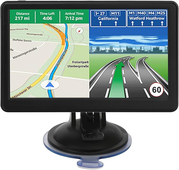GPS Navigator for Car Truck RV, Latest 2026 Map(Free Lifetime Updates) 7 inch Touch Screen Car GPS Navigation,Support Voic...