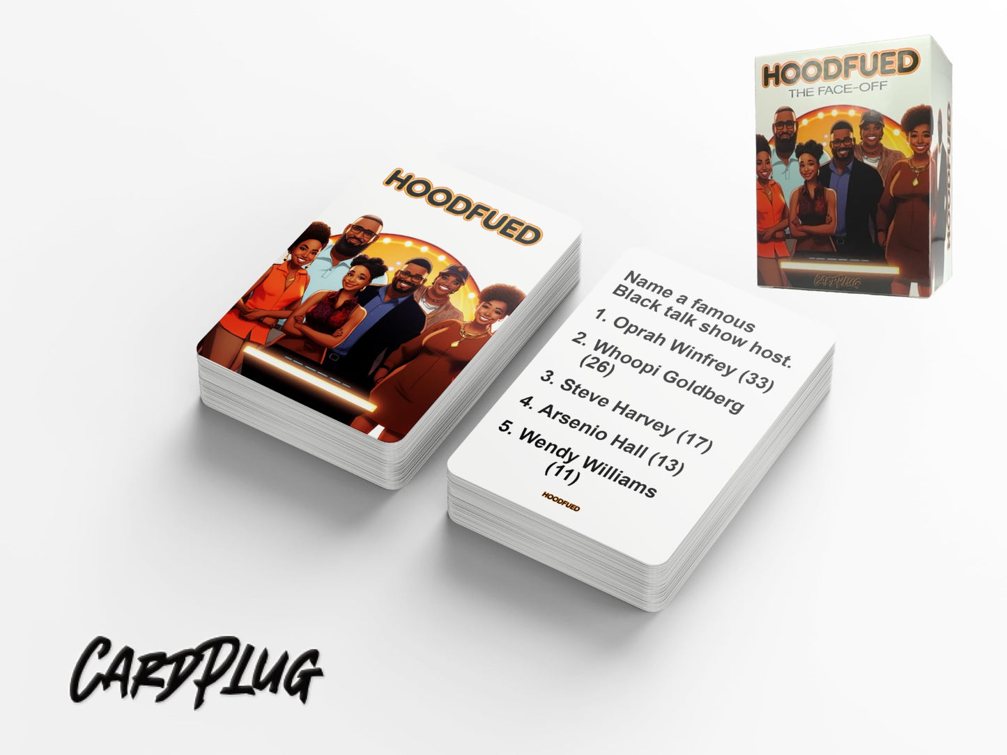 HoodFued : The Ultimate Family Trivia Card Game - A Culture-Centric Game That Brings Friends and Family Together for Fun and Knowledge and More Fun Than The Hood Charades Game for Family or Tabu