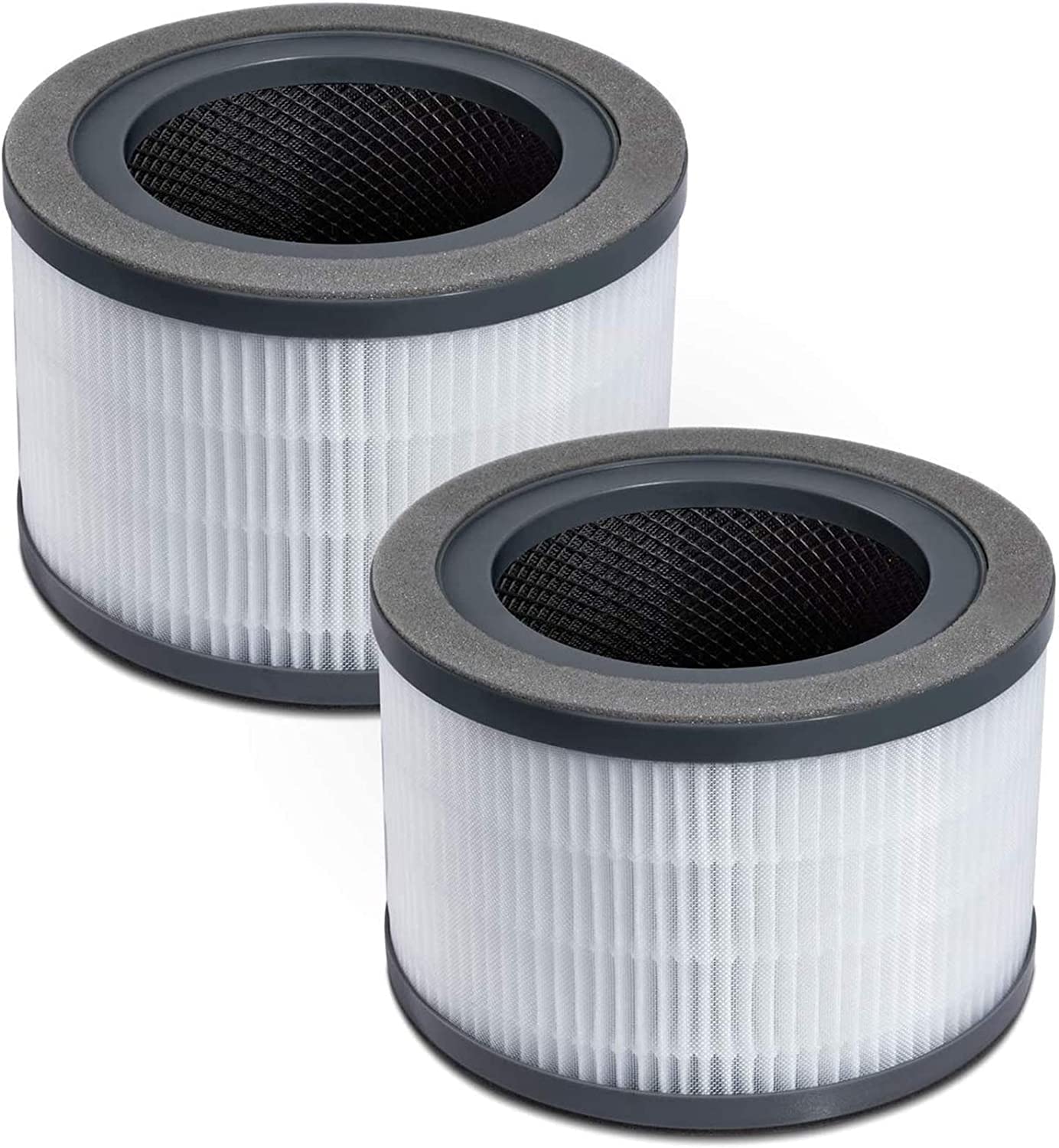 Levoit Vista 200 Air Purifier Replacement Filter  3-In-1 High-Efficiency Activated Carbon  Vista200-Rf  Black  2 Count (Pack Of 1) -Like New