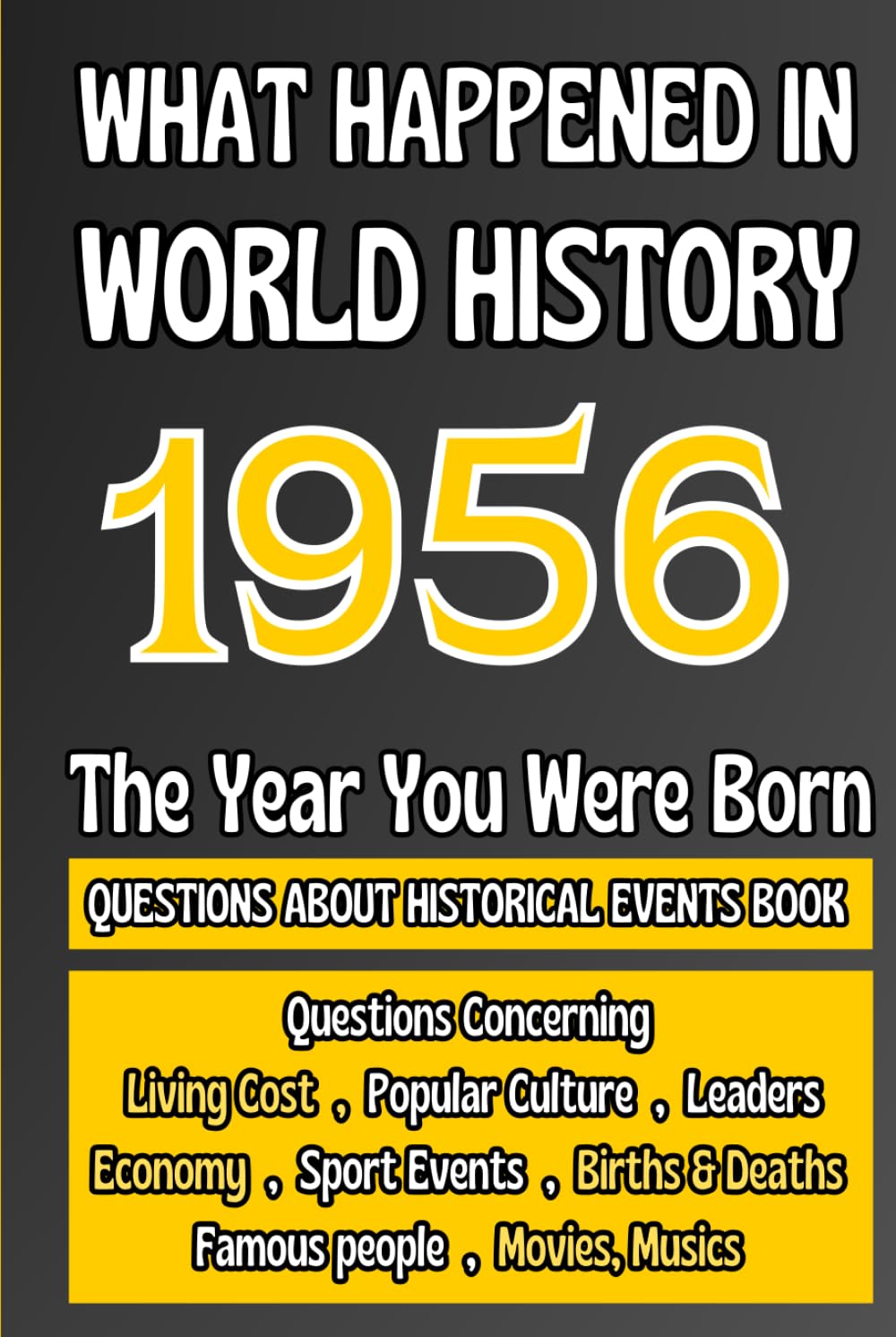 What Happened in World History 1956 The Year You Were Born: Unique Anniversary Gift for People Who Born in 1956 | All Major Historical Events | ... Culture,Famous People,Economy...)
