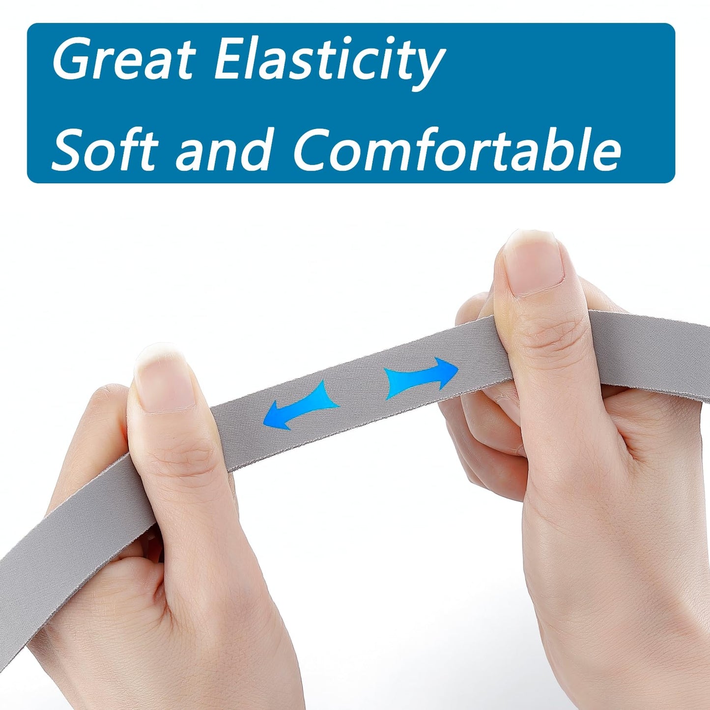 2 Packs Replacement Headgear Straps Compatible with Airfit F30, Premium Soft Comfort Elastic Material Great Value Adjustable Fit Magic Tape Design for a Better Seal, Medium Size