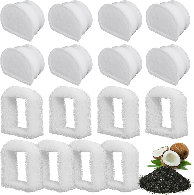 Pet Cat Water Fountain Filters Replacment Compatible with Drinkwell Petsafe Fountain Stainless Steel 360 Avalon, Pagoda Se...