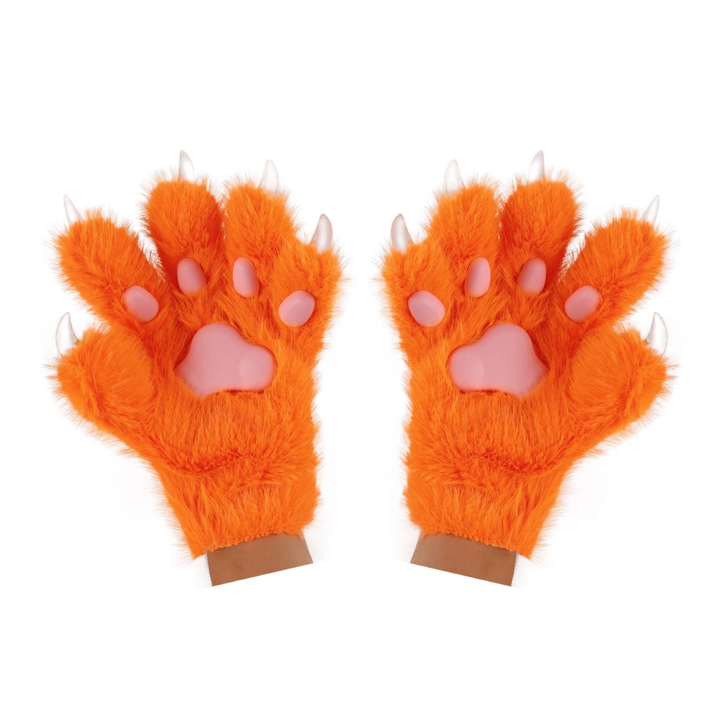 HAOAN Wolf Fox Tail Clip Ears and Gloves Set Halloween Christmas Fancy Party Costume Toys Gift for Women