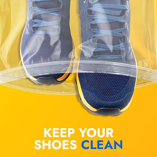 12" x 18" Large Zip Seal Lock Bags, 6 Mil (Pack of 50) – Heavy-Duty Reclosable Plastic Bags – Clear, Resealable, Waterproof – For Storing and Organizing Clothes, Jewelry, and Travel Items