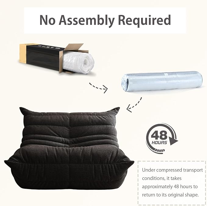 Selyteramy Oversized Bean Bag Chairs for Adults, Giant Beanbag Chair with Memory Foam, Comfy Lounge Chair Lazy Sofa for Apartment, Living Room, Bedroom, Office(Teddy Fabric)