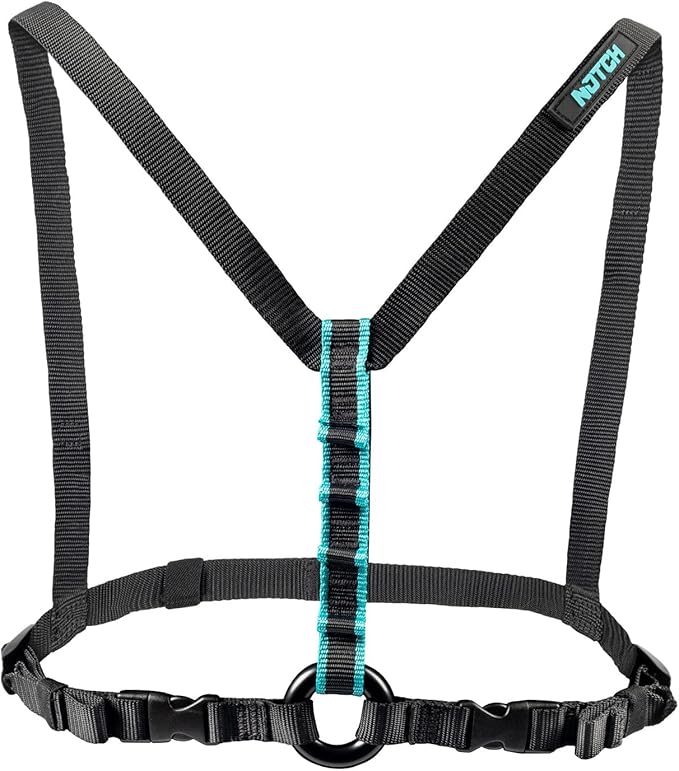 Notch Chester SRS Chest Harness Purpose Built for SRT Climbing, made from Lightweight and Durable Nylon Webbing, Multiple ...