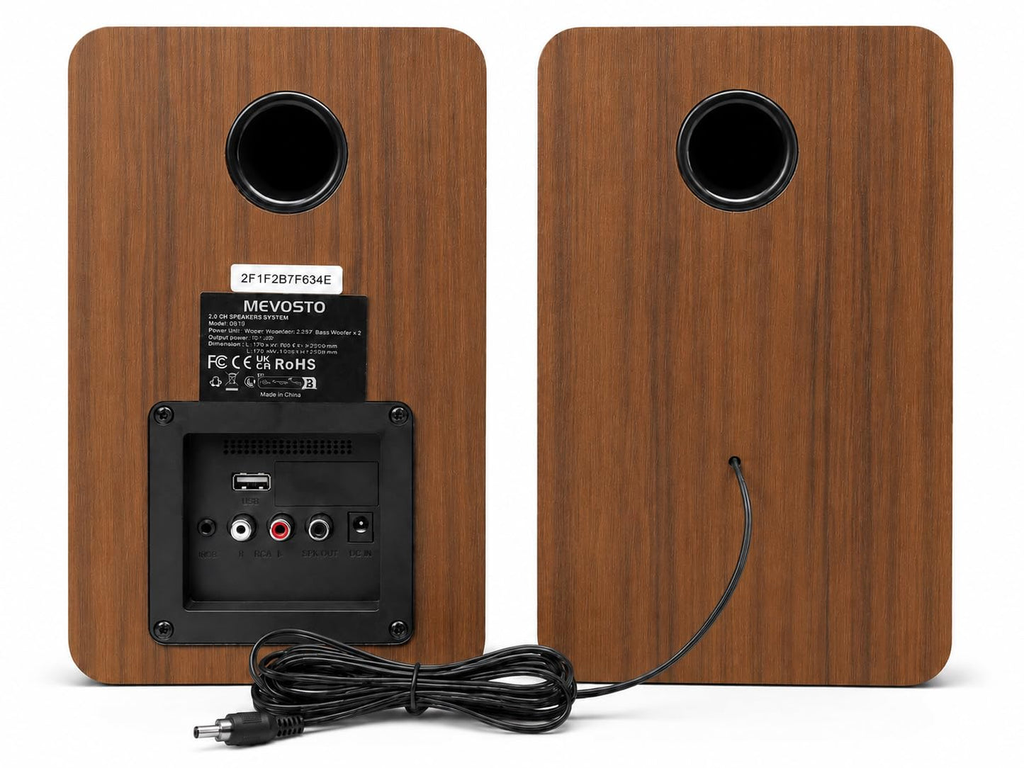 Active Bookshelf Speakers 36W RMS - BT 5.4 Wireless Speaker with 5 Inch Woofer, Silk Dome Tweeter PC Speakers - USB Digital Audio Studio Monitors Bass & Treble Adjust AUX Input for Record Player TV