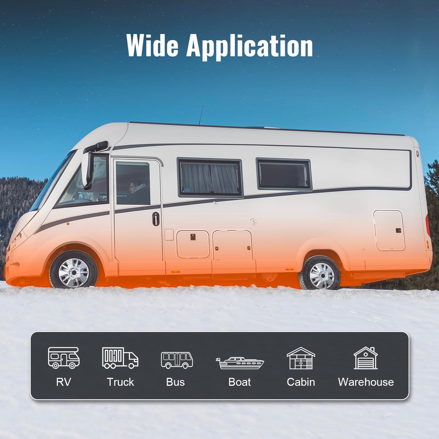 VEVOR 8KW Diesel Heater, Parking Heater with Automatic Altitude Adjustment, Max 18045 ft, Bluetooth App Control Diesel Air Heater, Remote Control and LCD, for Car SUV Trailer Camper Van Boat Garage