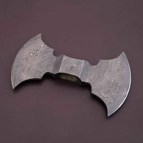 JNR Traders Damascus Double Headed Axe, Handmade Double Edge, Double Bit 2038