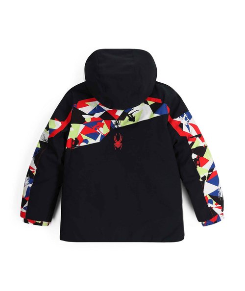 Spyder Boys' Leader Insulated Ski Jacket, Red Combo