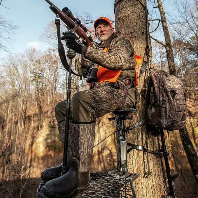 PRIMOS Hunting Trigger Stick Gen3 Shooting Stick, Adjustable Height, Quick-Detach Yoke, Durable and Lightweight, Ideal for Hunting, Shooting, and Photography