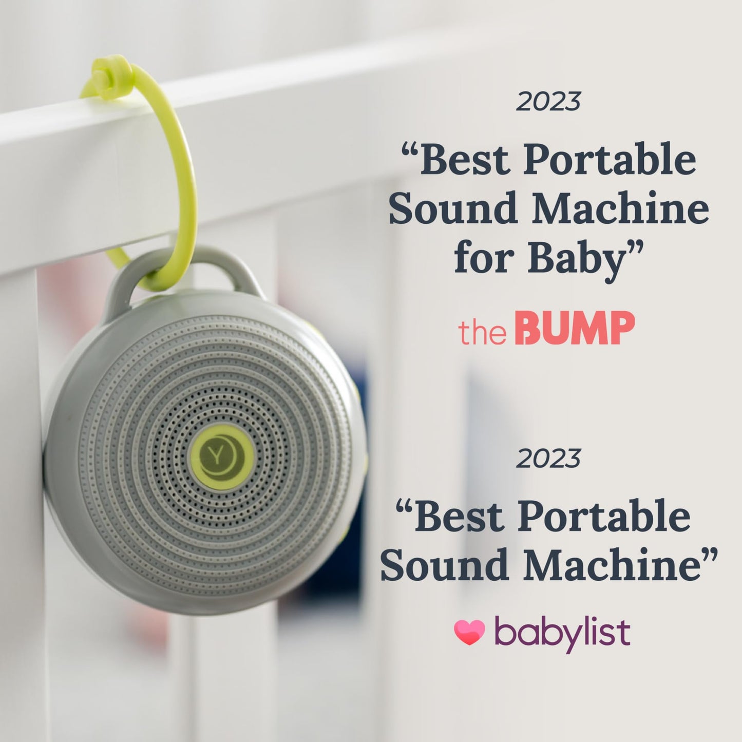 Yogasleep Hushh & Crush Resistant Travel Case, (2 Piece Set) Portable White Noise Sound Machine for Baby, 3 Soothing Natural Sounds, Noise Canceling for Sleep Aid, Office Privacy, & Meditation