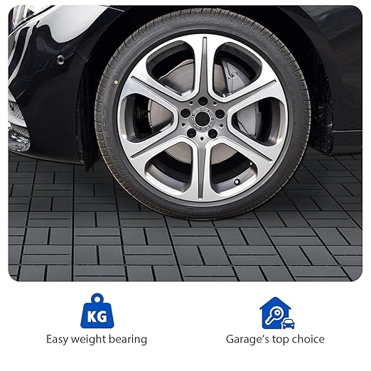 36 PCS 12x12 Inch Interlocking Deck Tiles - Waterproof All-Weather Outdoor Patio Flooring for Pool, Balcony, Backyard, Porch & Garden, Dark Grey