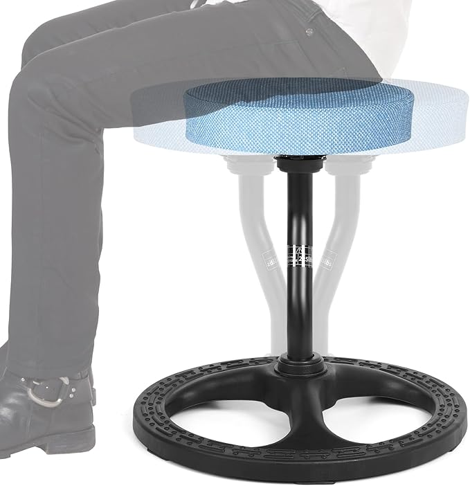 Upaloop ADHD Chair for Kids, Yoga Chairs for Adults, Wobble Stool Active Flexible Seating Desk Chair with Non-Slip Base and Washable Seat Cover for Stability, Balance, Yoga, Office, School, Classroom