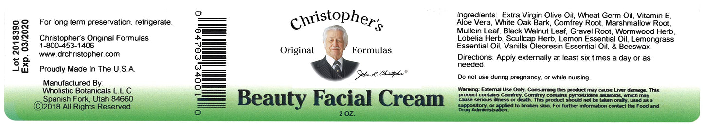 Christopher's Original Formulas Beauty Facial Cream 2 oz. (2 Pack)